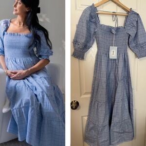 NWT Hill House Nesli Diana Check XS